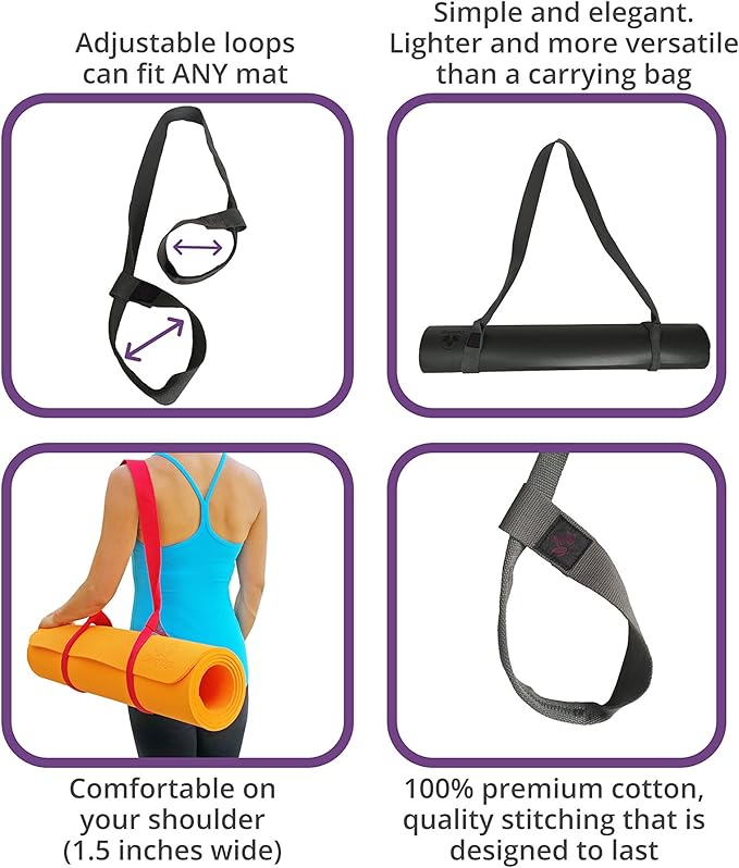 Clever Yoga Mat Carrier Strap sling-GravixFit