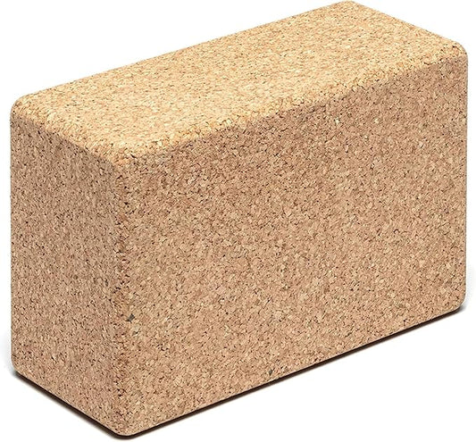 Go4Cork Cork Yoga Block for Yoga, Pilates & Meditation | Non-Slip, Hypoallergenic, Sustainable, Non-Toxic Yoga Block-GravixFit
