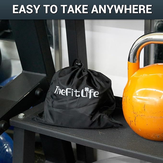 TheFitLife Resistance Bands with Handles - Designed for American Body Types, Exercise Workout Tubes for Men, Women, Includes Large Handles, Ankle Straps, Door Anchor, Fitness Levels-GravixFit