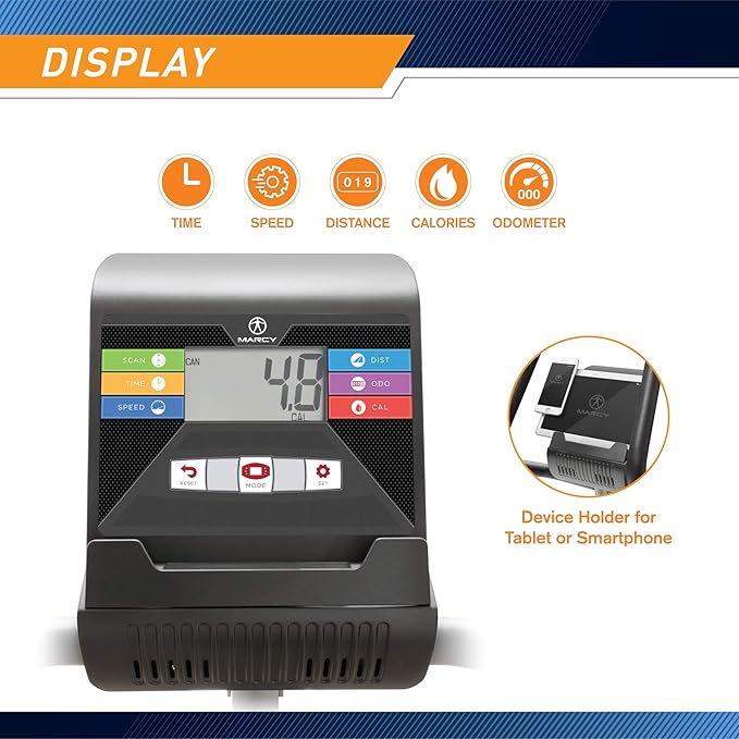 Marcy Magnetic Recumbent Exercise Bike with 8 Resistance Levels-GravixFit