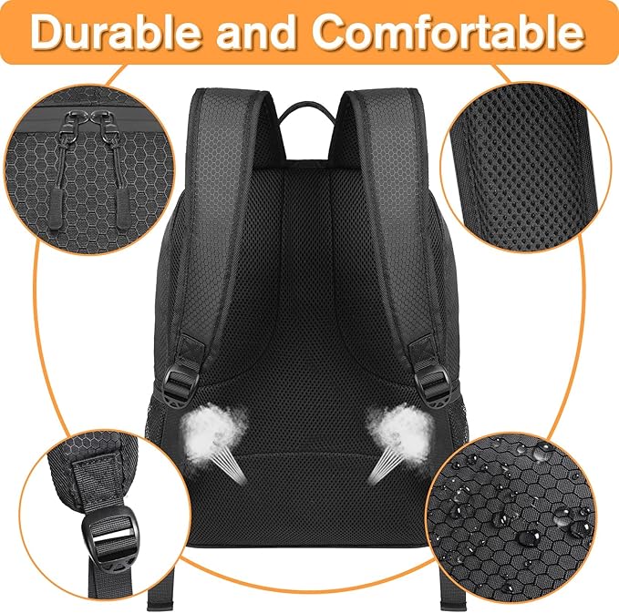 YOREPEK Soccer Backpack,Soccer Bag with Ball Holder, Water resistant Sport Equipment Bags Fit Basketball Volleyball Football-GravixFit