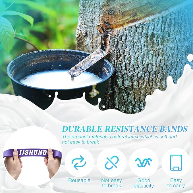 Resistance Bands Set, Pull Up Assistance Bands Pull Up Bands Exercise Bands for Men Women, Workout Bands for Working Out, Muscle Strength Training, Body Stretching-GravixFit