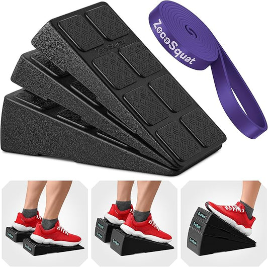 Squat Wedge - Squat Wedge Block 520 LBS Weight Capacity - Slant Board for Calf Stretching - Calf Stretcher Slant Board - yoga blocks-GravixFit