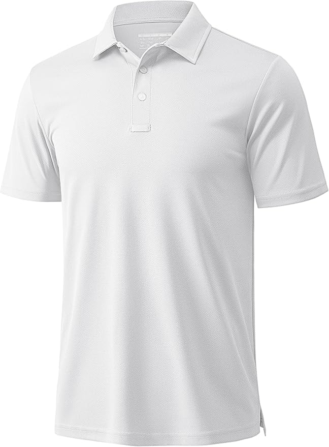 MAGCOMSEN Men's Polo Shirts 3 Buttons Casual Work T Shirts Quick Dry Short Sleeve Golf Shirt Pique Jersey Outdoor Performance-GravixFit