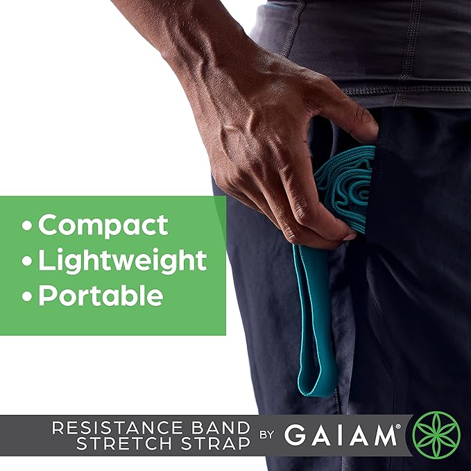 Gaiam Restore Resistance Band Stretching-GravixFit