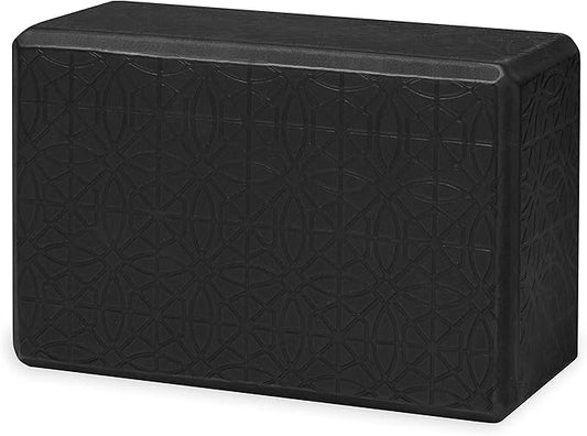 Gaiam Yoga Block - Supportive Latex-Free Eva Foam - Soft Non-Slip Surface with Beveled Edges for Yoga, Pilates, Meditation - Yoga Accessories for Stability, Balance, Deepen Stretches-GravixFit