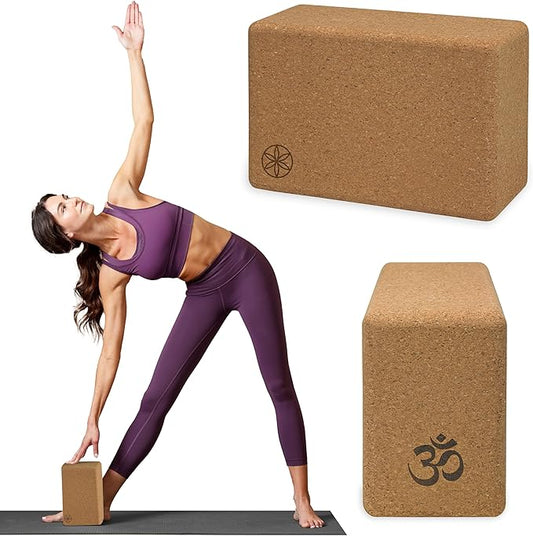 Gaiam Yoga Block - Supportive Latex-Free Eva Foam - Soft Non-Slip Surface with Beveled Edges for Yoga, Pilates, Meditation - Yoga Accessories for Stability, Balance, Deepen Stretches-GravixFit