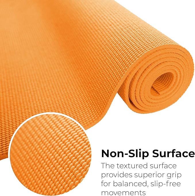 Hello Fit 10-Pack Yoga Mat, 68" x 24" Non Slip Exercise Mat, 4mm Thick Gym Mat for Fitness and Stretching, Bulk Non Toxic Yoga Mats for Schools and Studios-GravixFit