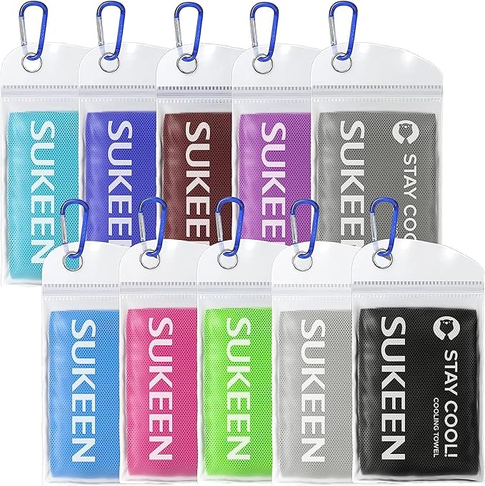 Sukkeen Cooling Towel (40"x12"), Soft Breathable Chilly Microfiber Towel for Yoga, Sports & More Activities-GravixFit