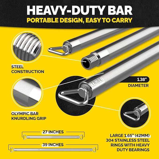 Long Resistance Bands for Working Out Men and Women - Set of 5 Pull-Up Bands, Rubber Handles and Door Anchor - Workout Bands Resistance for Men - Exercise Bands Resistance Bands Set-GravixFit