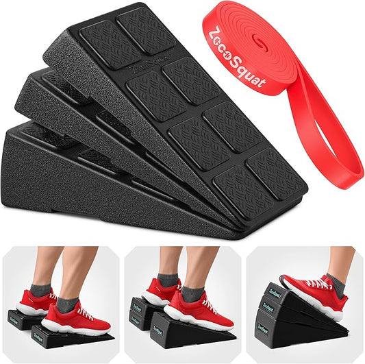Squat Wedge - Squat Wedge Block 520 LBS Weight Capacity - Slant Board for Calf Stretching - Calf Stretcher Slant Board - yoga blocks-GravixFit
