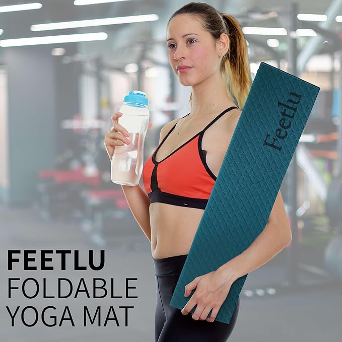 Foldable Yoga Exercise Mat – Lightweight, Anti-Slip, and Easy to Store for Yoga, Pilates, Home Workouts, and Floor Exercises-GravixFit