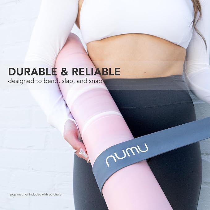 Numu Yoga Mat Strap Slap Band - Easy Snap On to Keep Exercise Mat Tightly Rolled and Secured for Yoga Mat Storage and Travel-GravixFit