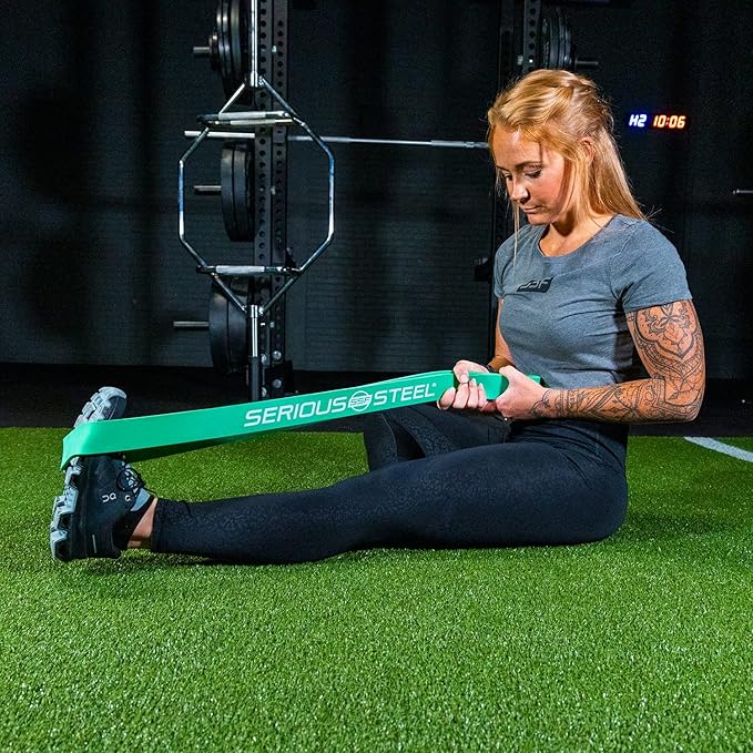 Serious Steel Fitness 32" Resistance Training Bands (Portable Exercise Band System Training Bands- Great for Individuals Under 5'10")-GravixFit