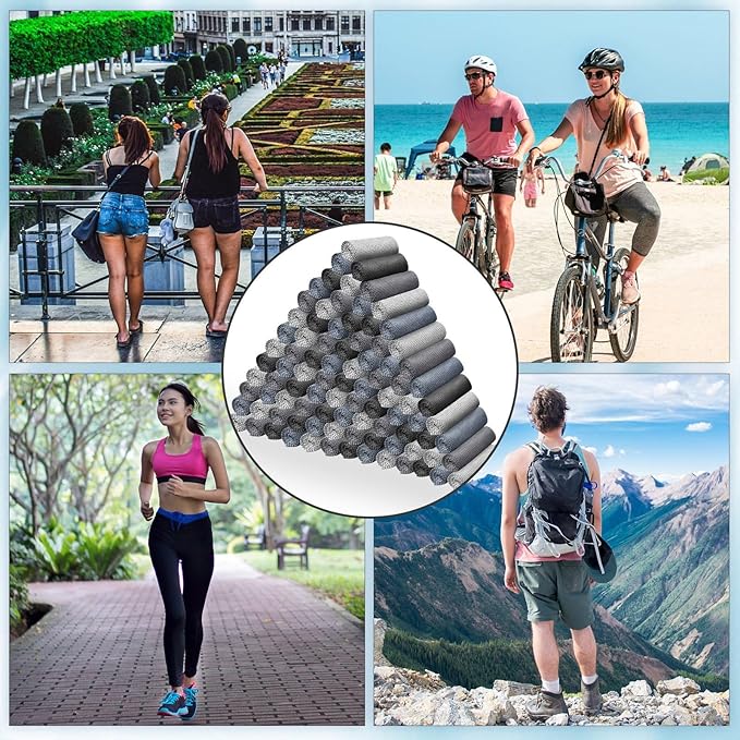 Honoson Cooling Towel Bulk - Neck & Face Cool Chilly Towels Microfiber Breathable Sport Sweat Rag for Gym, Yoga, Travel, Camping, Running, Outdoor-GravixFit
