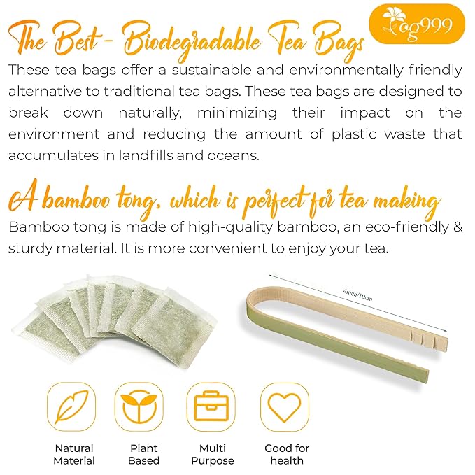 120 Tea Bags - Anti-Inflammaheb Loose Leaf Tea, 100% Natural from Ginger, Turmeric, Peppermint, Black Pepper, Cinnamon. Made with Natural Material Tea Bags. No Sugar, No Caffeine, No Gluten, Vegan.-GravixFit