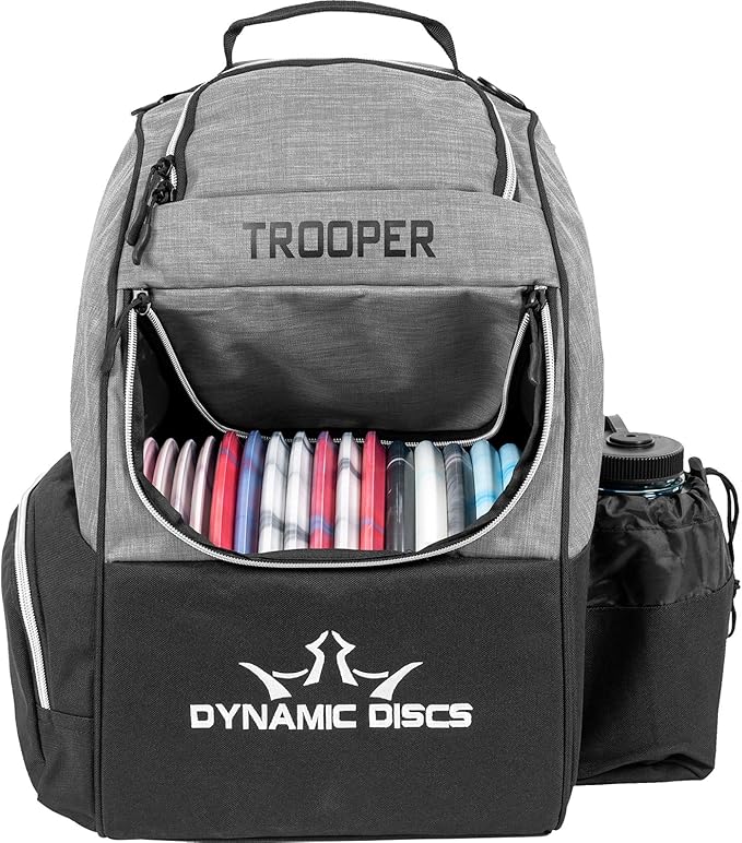 Dynamic Discs Trooper Disc Golf Bag | Large Frisbee Bags with 18+ Discs Capacity | Lightweight & Durable Backpack | Great Gifts or Disc Golf Accessories for Men | Ideal for Beginners & Pro Players-GravixFit