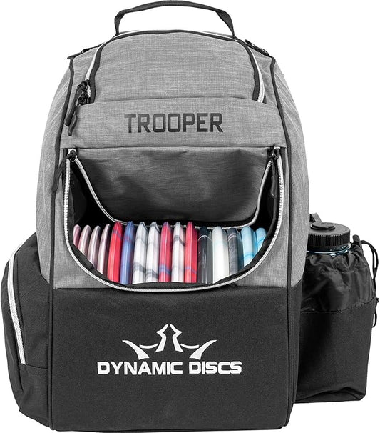 Dynamic Discs Trooper Disc Golf Bag | Large Frisbee Bags with 18+ Discs Capacity | Lightweight & Durable Backpack | Great Gifts or Disc Golf Accessories for Men | Ideal for Beginners & Pro Players-GravixFit