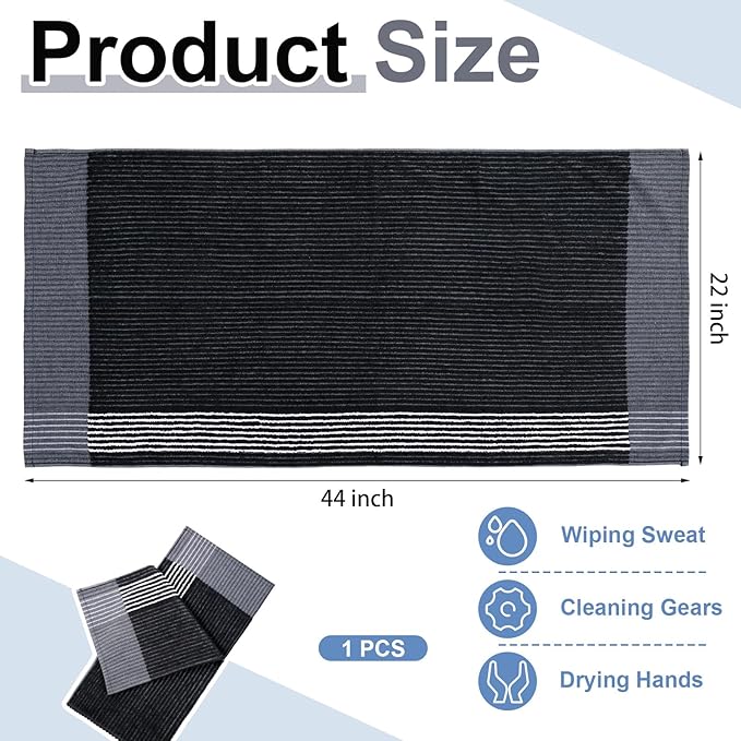 Mixweer Caddy Golf Towel 22" x 42" Large Caddy Towel Camping Sport Towels Cotton Soft Towels for Man Golf Lovers-GravixFit