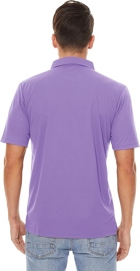 MAGCOMSEN Men's Polo Shirts 3 Buttons Casual Work T Shirts Quick Dry Short Sleeve Golf Shirt Pique Jersey Outdoor Performance-GravixFit