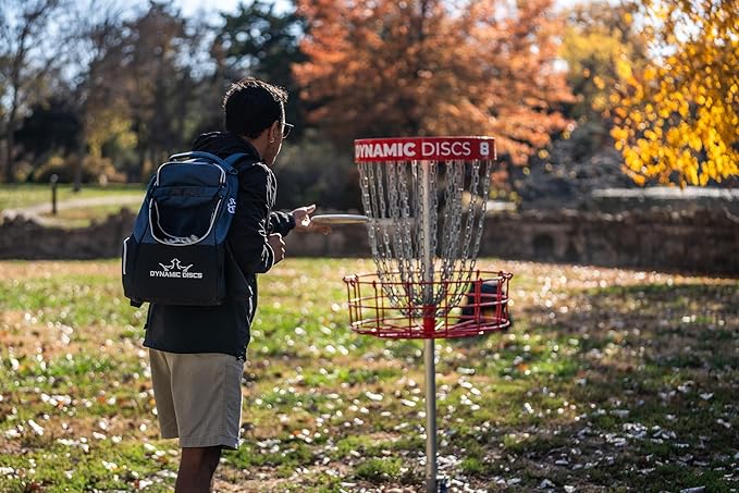 Dynamic Discs Trooper Disc Golf Bag | Large Frisbee Bags with 18+ Discs Capacity | Lightweight & Durable Backpack | Great Gifts or Disc Golf Accessories for Men | Ideal for Beginners & Pro Players-GravixFit