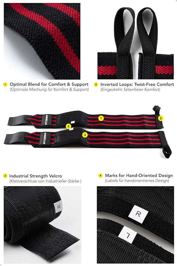 Fitgriff® Lifting Straps & Wrist Wraps (Bundle) Superior Support for Weightlifting & Gym Workouts - for Men and Women-GravixFit