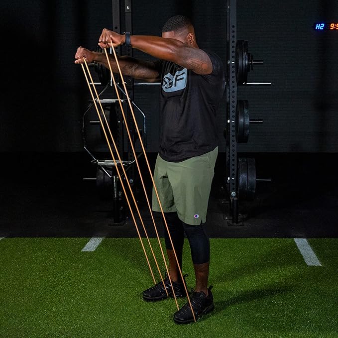 Serious Steel Fitness 32" Resistance Training Bands (Portable Exercise Band System Training Bands- Great for Individuals Under 5'10")-GravixFit