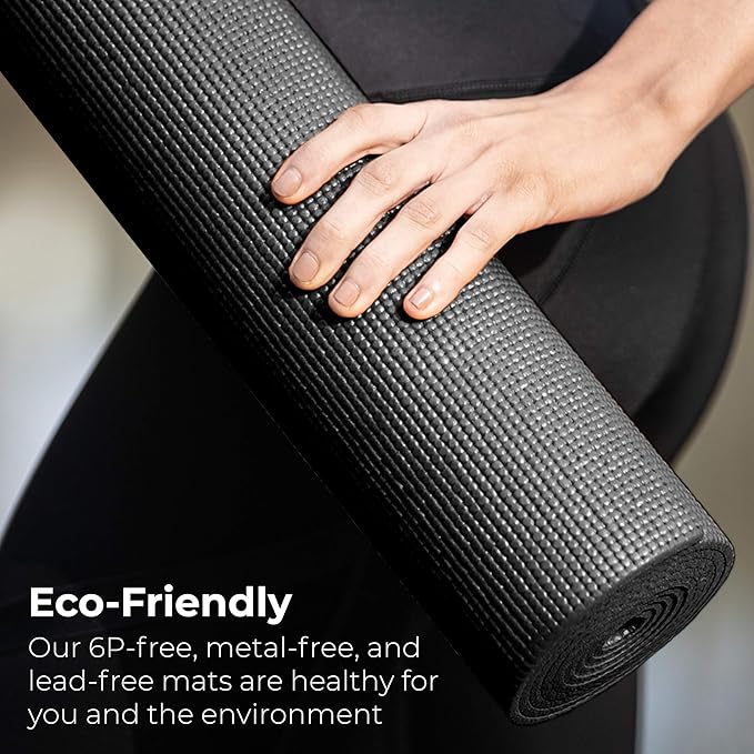 Hello Fit 10-Pack Yoga Mat, 68" x 24" Non Slip Exercise Mat, 4mm Thick Gym Mat for Fitness and Stretching, Bulk Non Toxic Yoga Mats for Schools and Studios-GravixFit