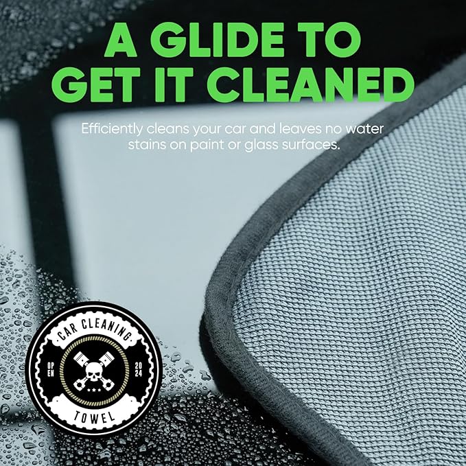 KKV 2-Pack Microfiber Towels (35"x 24") Extra Large Ultra Absorbent Drying Towel for Cars and Trucks, Without Streaks, Scratches, or Water Spots-GravixFit