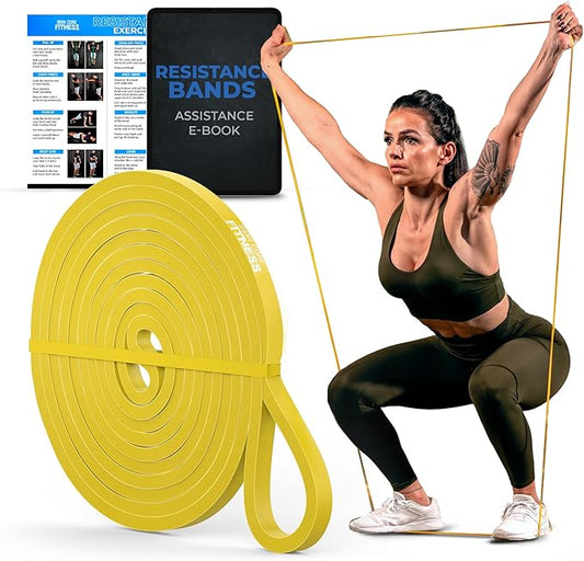 Pull Up Assistance Resistance Bands - Long Loop Power Bands for Men and Women - Strength Power Flexibility Training at Home & Gym - Ebooks & Workout Chart Included by Iron Core Fitness-GravixFit