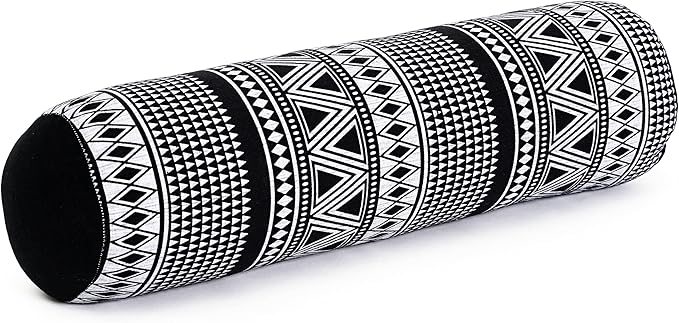 Leewadee Small Yoga Bolster – Shape-Retaining Cervical Neck Roll, Tube Pillow for Comfortable Reading, Kapok Filling, 22 x 6 x 6 inches-GravixFit