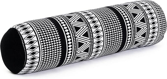 Leewadee Small Yoga Bolster – Shape-Retaining Cervical Neck Roll, Tube Pillow for Comfortable Reading, Kapok Filling, 22 x 6 x 6 inches-GravixFit