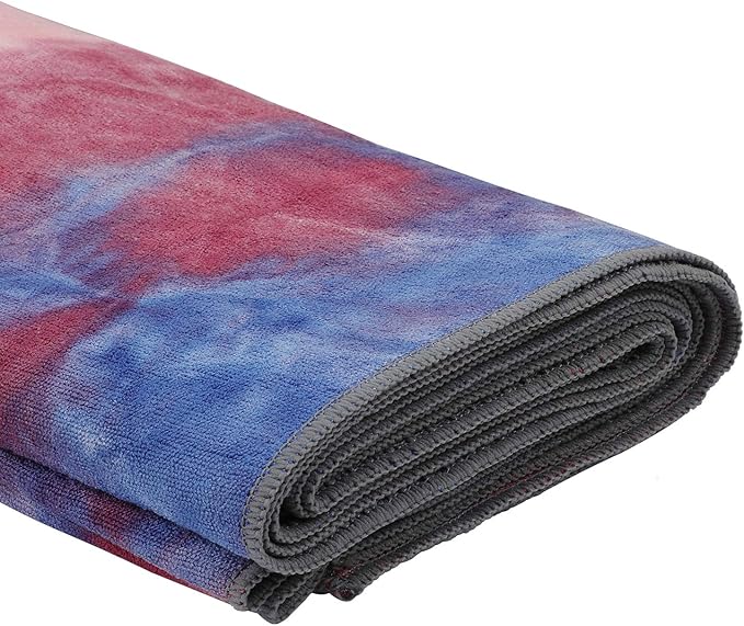 Yoga Towel, Non-Slip Hot Yoga Towel Anti-Slip Waffle Texture, 100% Absorbent Odorless Microfiber Yoga Blanket, Standard Size 72 x 24 x 0.2 inches Cushion Towel for Hot Yoga, Bikram, Pilates1-GravixFit