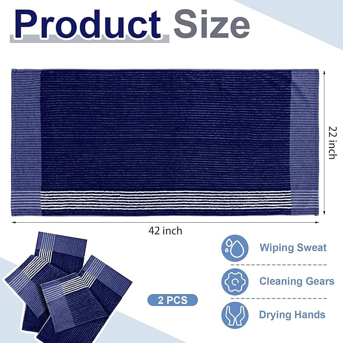 Mixweer Caddy Golf Towel 22" x 42" Large Caddy Towel Camping Sport Towels Cotton Soft Towels for Man Golf Lovers-GravixFit