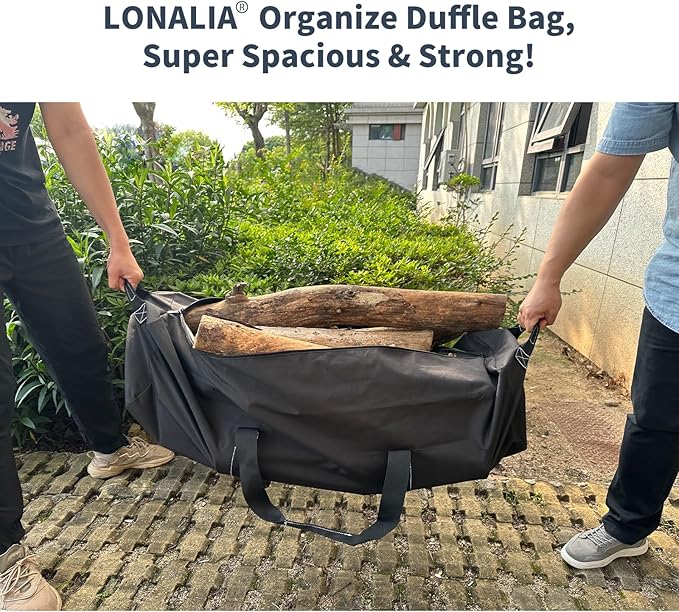 36 Inch Large Duffle Bag for Travel - 100L Extra Large Heavy Duty Duffel Bag with 2 Sides Handles, Sport Equipment Storage Bag for Camping-Black-GravixFit