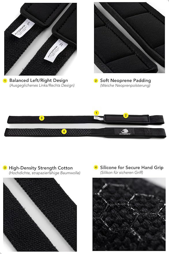 Fitgriff® Lifting Straps & Wrist Wraps (Bundle) Superior Support for Weightlifting & Gym Workouts - for Men and Women-GravixFit