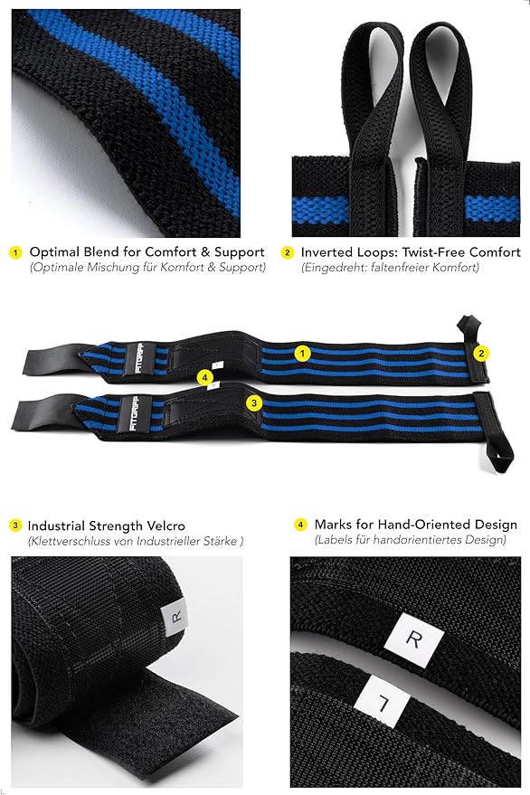 Fitgriff® Lifting Straps & Wrist Wraps (Bundle) Superior Support for Weightlifting & Gym Workouts - for Men and Women-GravixFit