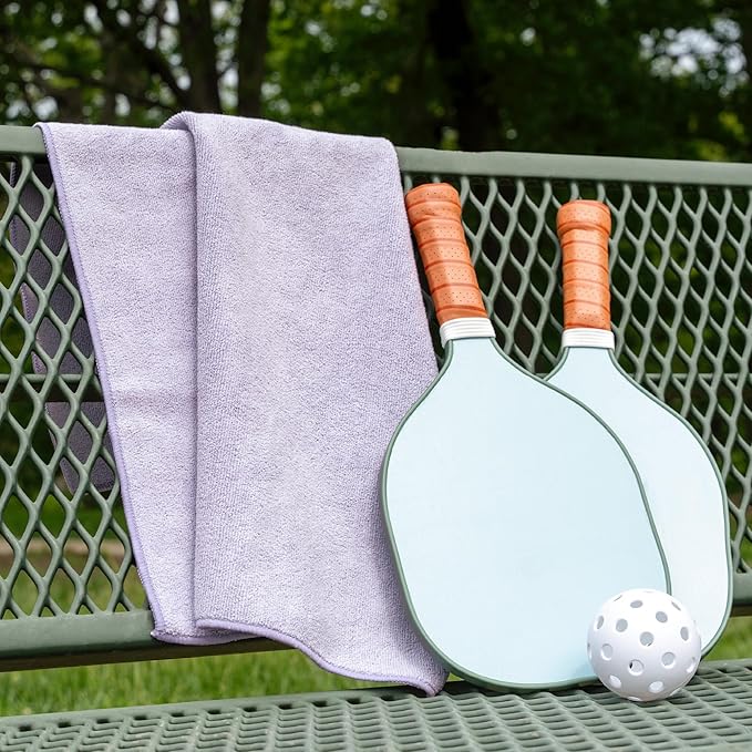 S&T INC. Microfiber Gym Towels, Yoga Towel for Home and Gym Bag, 16 Inch x 27 Inch, 6 Pack-GravixFit