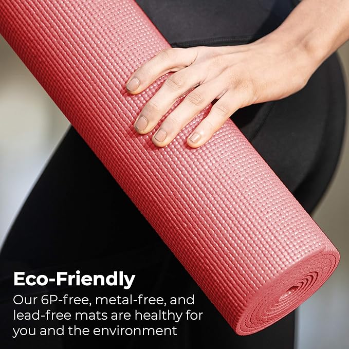 Hello Fit 10-Pack Yoga Mat, 68" x 24" Non Slip Exercise Mat, 4mm Thick Gym Mat for Fitness and Stretching, Bulk Non Toxic Yoga Mats for Schools and Studios-GravixFit