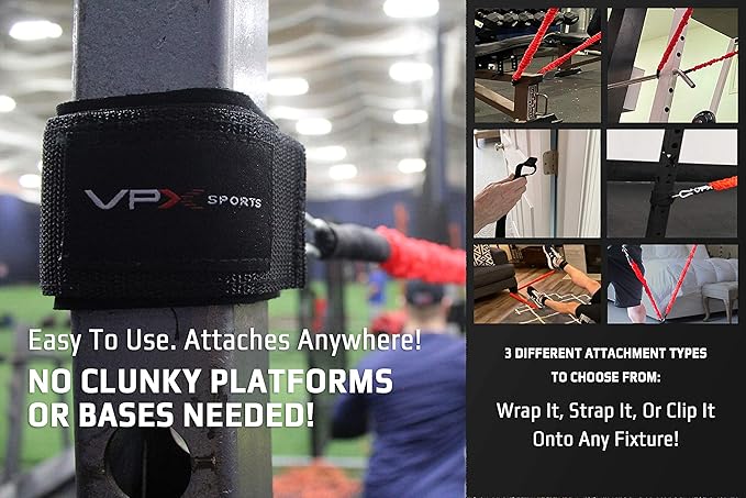 VPX Power Resistance Training System 3.0 | Total 3-Way Stacking Home, Gym, Sport Fitness | Men & Women | 220 LBs Adjustable Suspension Resistant Strength | Leg, Squat, Press, Push, Glute, Arm, LAT