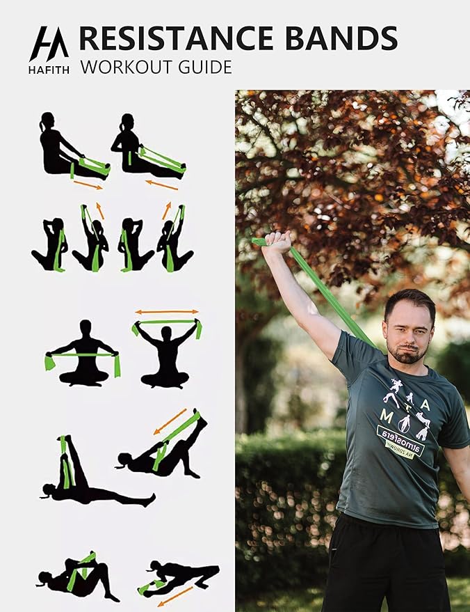 Fabric Resistance Bands for Women – 5 Level Exercise Bands Resistance Set, Resistance Bands for Working Out with Handles, Workout Bands Resistance for Women, Yoga, Pilates, Glutes, Legs,Vigor Yellow-GravixFit