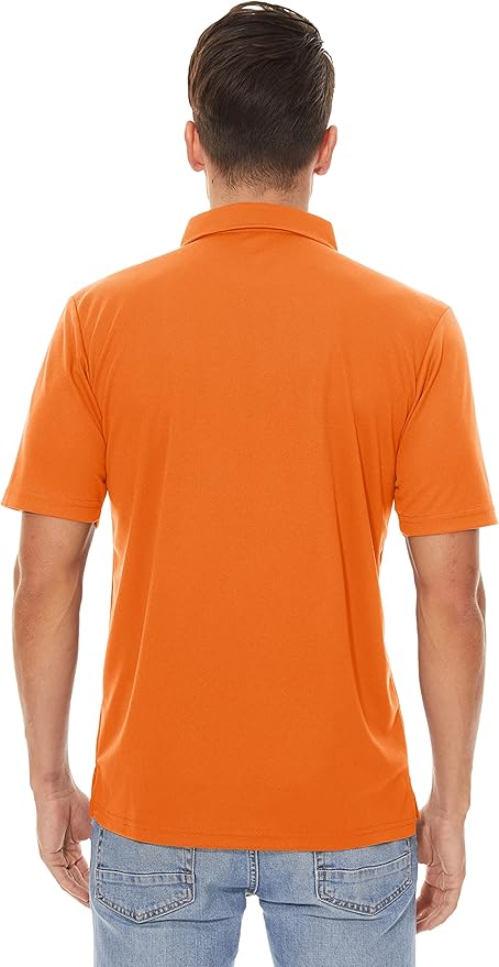 MAGCOMSEN Men's Polo Shirts 3 Buttons Casual Work T Shirts Quick Dry Short Sleeve Golf Shirt Pique Jersey Outdoor Performance-GravixFit