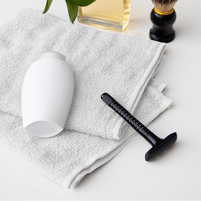 Avalon Salon Towel - White Hand Towels Bulk Pack of 24-100% Cotton Absorbent Spa, Facial & Gym Towels for Working Out - 16x27 Inches (Not Bleach Proof)-GravixFit