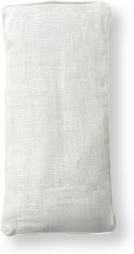 Organic Linen Eye Pillow - Lavender & Flaxseed for Relaxation, Yoga, Stress Relief - Microwavable Heating Pad & Cool Compress - Made in USA - Gifts for Meditation-GravixFit