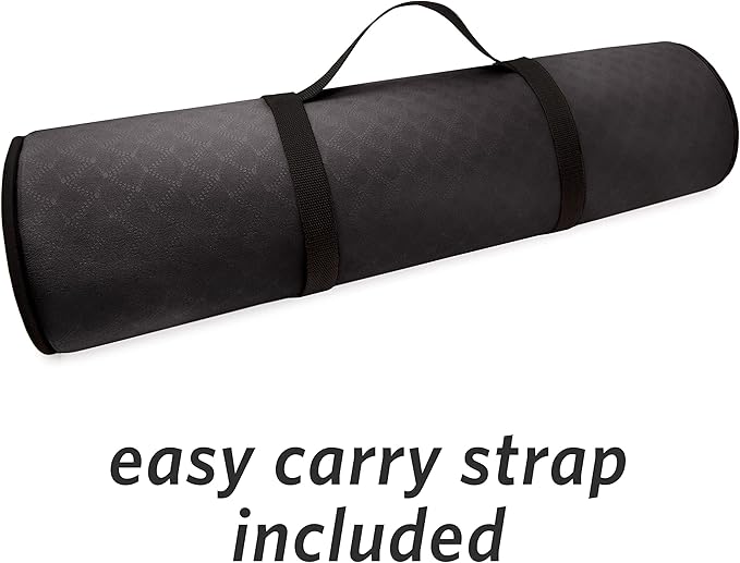 MICRODRY Deluxe Fitness Exercise Yoga Mat for Home & Gym, Extra Thick for High Impact Training, Multi Layered Skid Resistant Surface, Odor Neutralizing with Carrying Strap-GravixFit