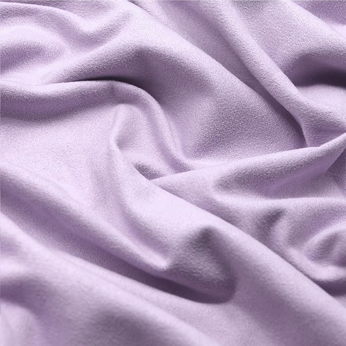 Eunzel Hot Yoga Towel, Super Absorbent Yoga Mat Towel Soft Suede Microfiber Non-Slip Towel for Bikram Pilates and Yoga Mats 72" x 26.5", Taro Purple-GravixFit