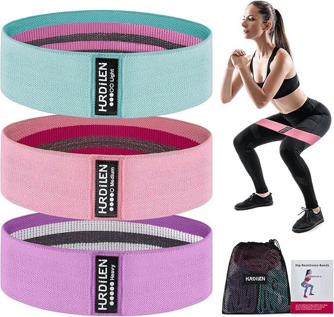 Resistance Bands for Working Out, Exercise Workout Bands for Women & Men, 3 Levels Elastic Stretch Bands for Exercise with Carry Bag for Physical Therapy, Home Fitness, Strength Training, Yoga-GravixFit