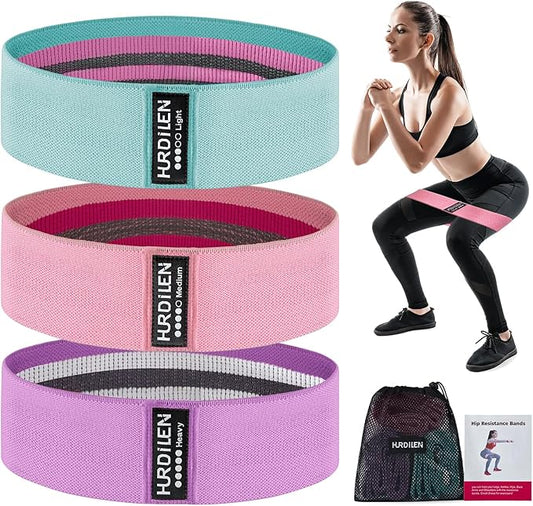 Resistance Bands for Working Out, Exercise Workout Bands for Women & Men, 3 Levels Elastic Stretch Bands for Exercise with Carry Bag for Physical Therapy, Home Fitness, Strength Training, Yoga-GravixFit