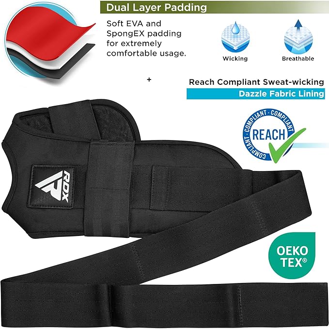 RDX Yoga Stretching Strap, Ankle Ligament Stretcher Belt with Loops Ligament Stretch Band, Fitness Leg Stretcher for Plantar Fasciitis, Foot Stretch Assist for Hamstring, Flexibility Exercise-GravixFit