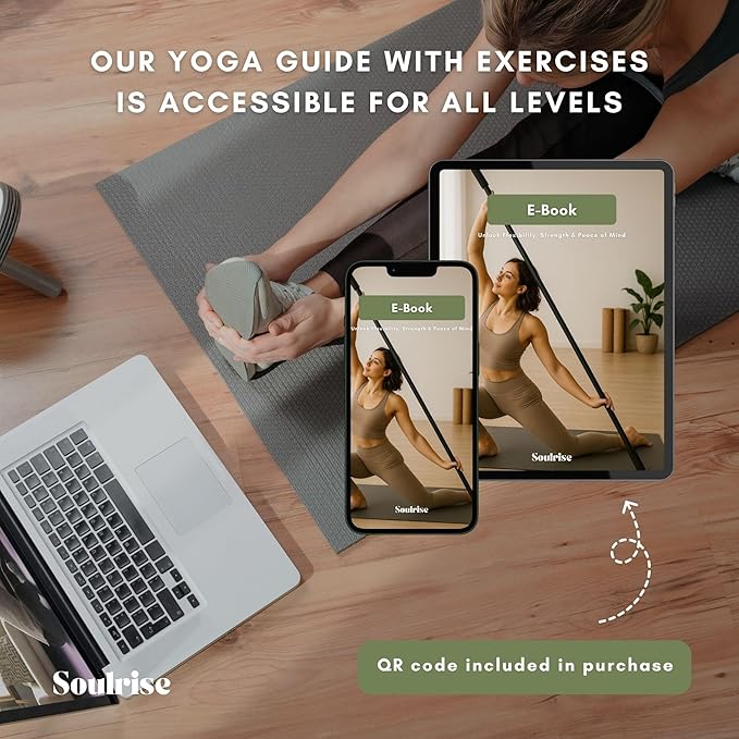 Yoga Stick for Mobility Exercise, Stretching, Pilates, Physical therapy, Fitness and other Workout - Adjustable 5 ft Pole will fix Posture, Stretch, Balance and Flexibility Training - Incl free E-book-GravixFit